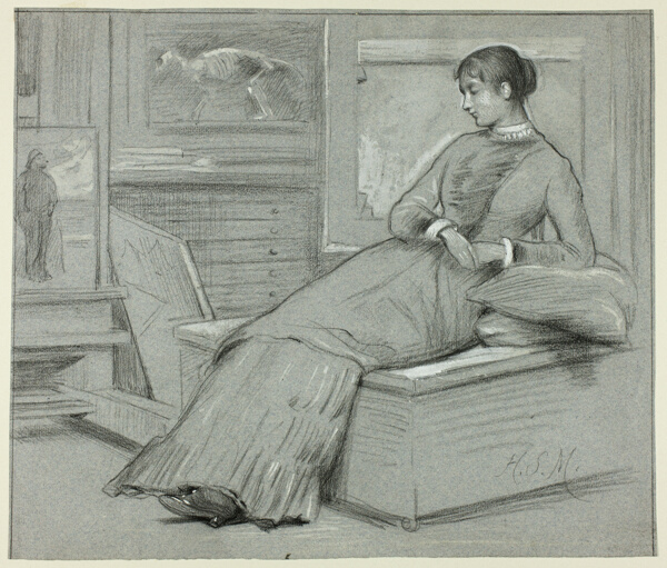 Woman Resting on a Platform