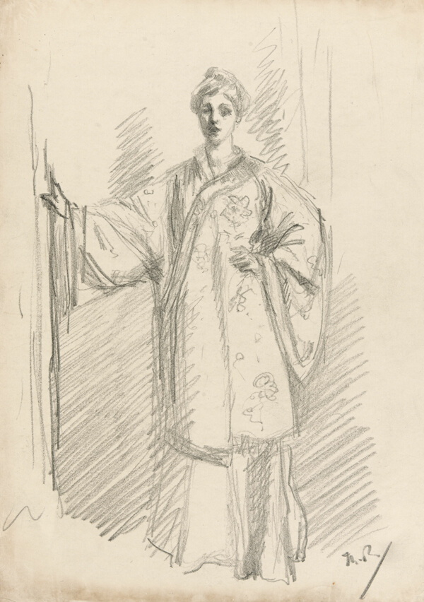 Standing Figure in a Chinese Gown