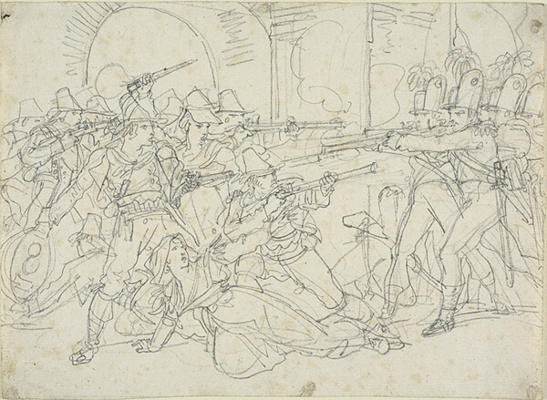 Study for Events of the Life of Massaroni, an Italian Bandit