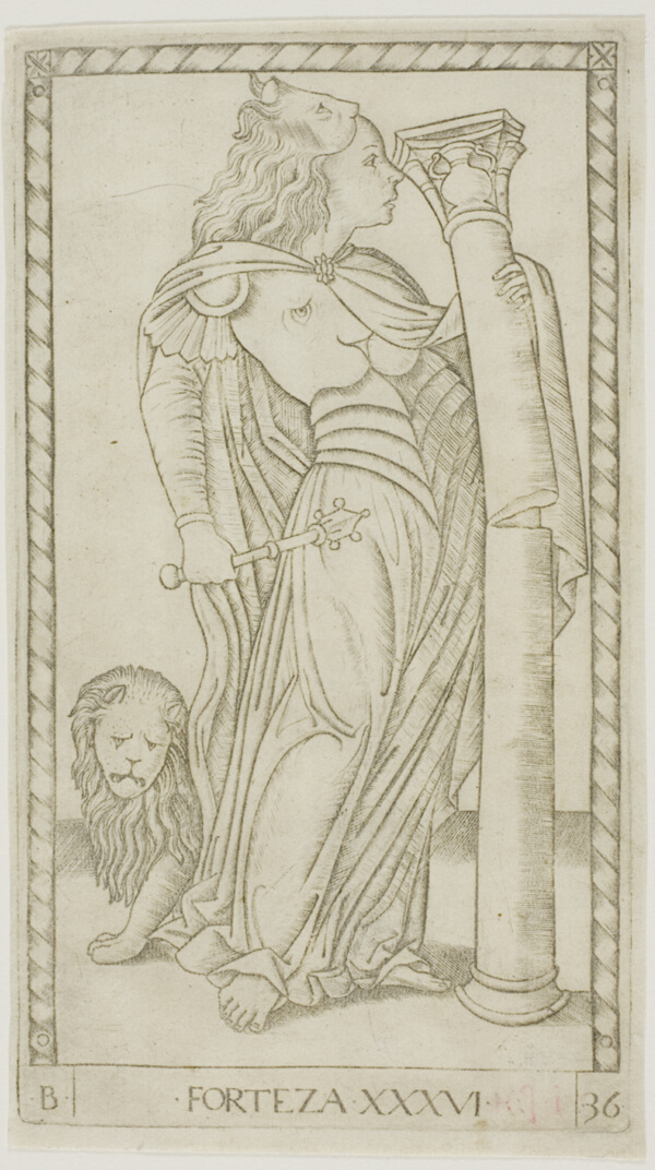 Fortitude, plate 36 from Genii and Virtues