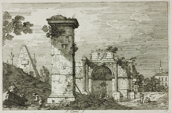 Landscape with Ruined Monuments, from Vedute