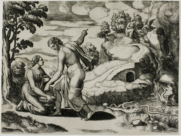 Venus Ordering Psyche to Seek Water From a Fountain Guarded by Dragons