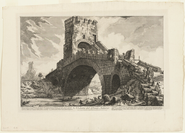 View of the Ponte Salario, from Views of Rome