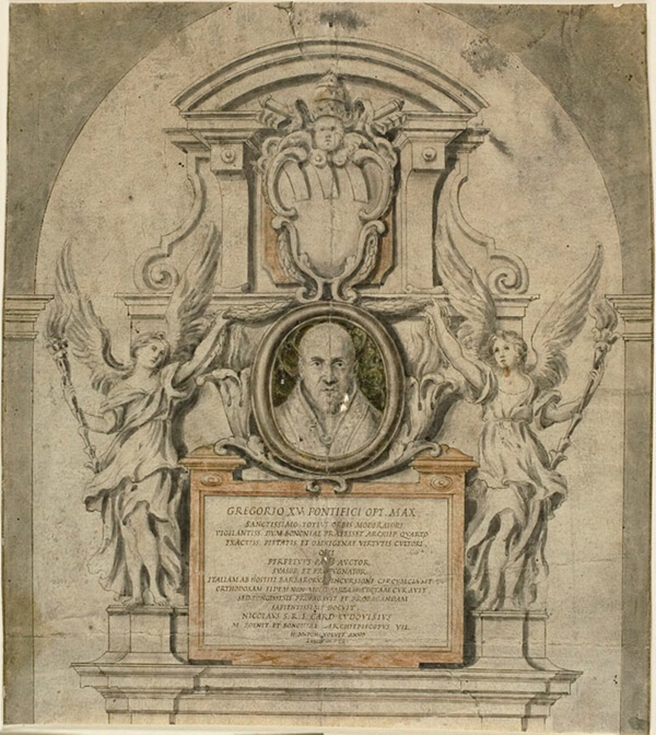 Design for Memorial to Pope Gregory XV