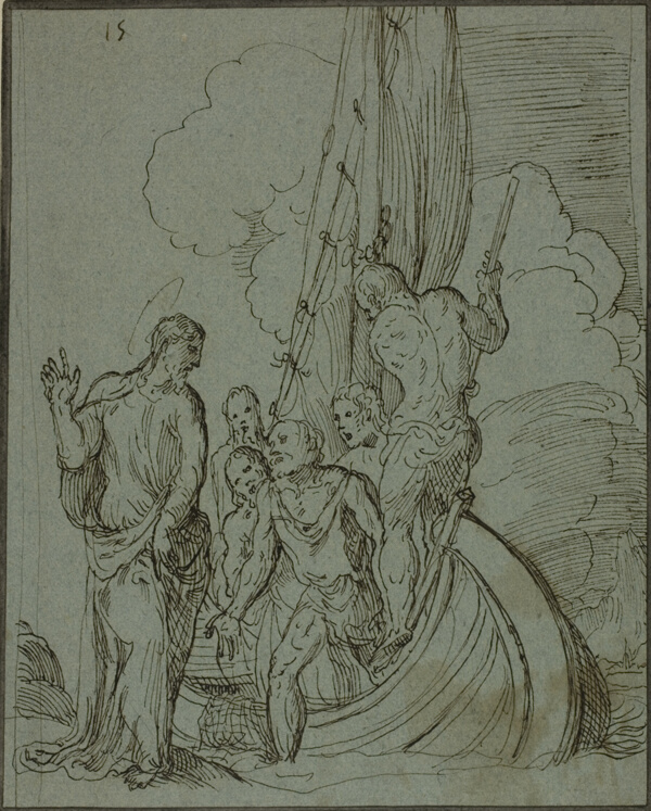 Christ Walking on the Water, Peter Following