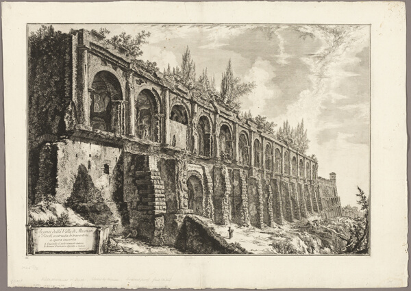 Remains of the Villa of Maecenas at Tivoli, from Views of Rome