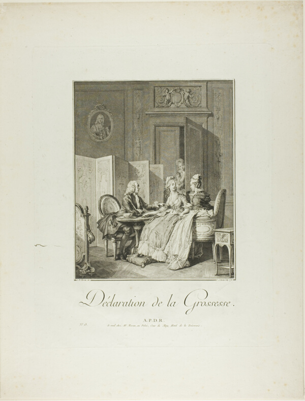 Announcement of Pregnancy, from Monument du Costume Physique et Moral de la fin du Dix-huitième siècle