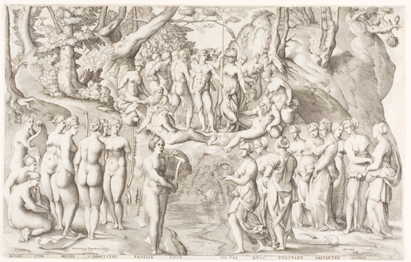 The Dispute between the Muses and the Daughters of Pierios on Parnassus
