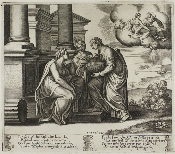 Psyche Gives Presents to Her Sisters