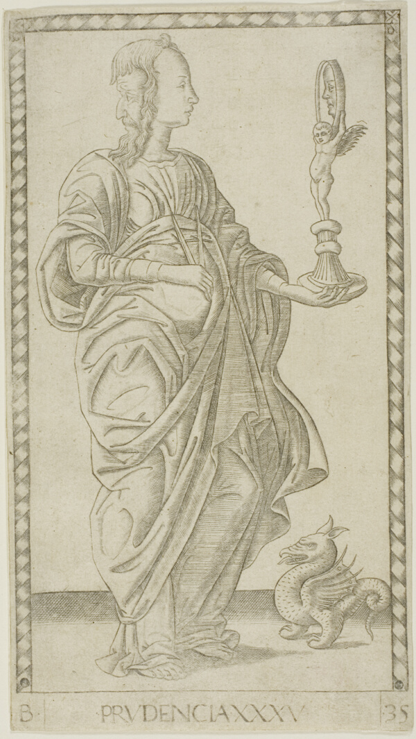 Prudence, plate 35 from Genii and Virtues