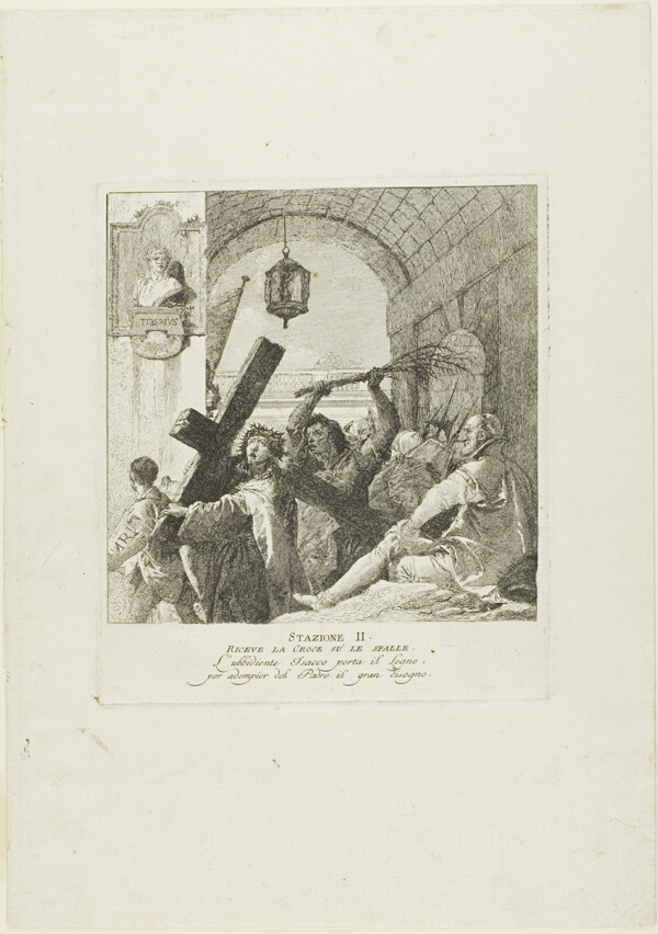 Christ Receives the Cross, plate two from Stations of the Cross