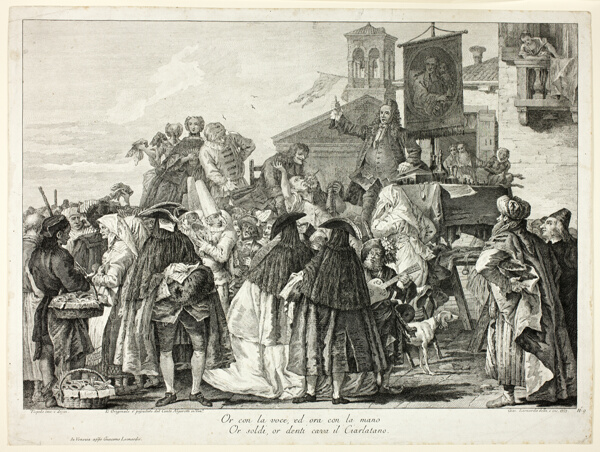 The Tooth Puller, plate nine from Selection of Pictures from Venetian Collections