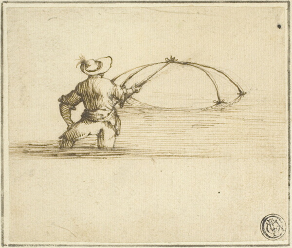 Fisherman with Net