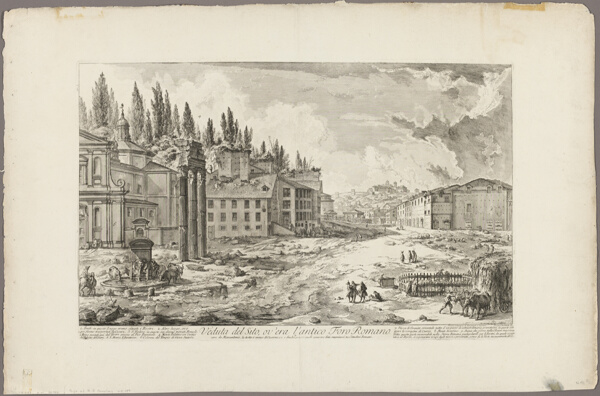 View of the Site of the ancient Roman Forum, from Views of Rome