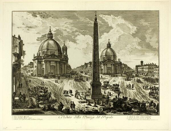 View of the Piazza del Popolo, from Views of Rome
