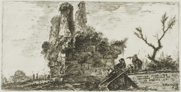 Tomb of the three Curiatii brothers in Albano, plate 27 from Some Views of Triumphal Arches and other monuments