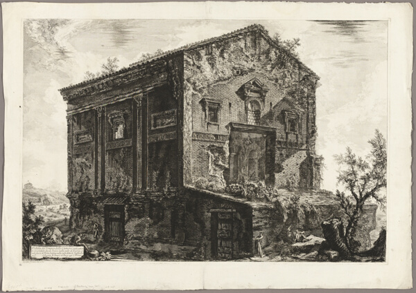 View of the Temple of the Camenae, from Views of Rome