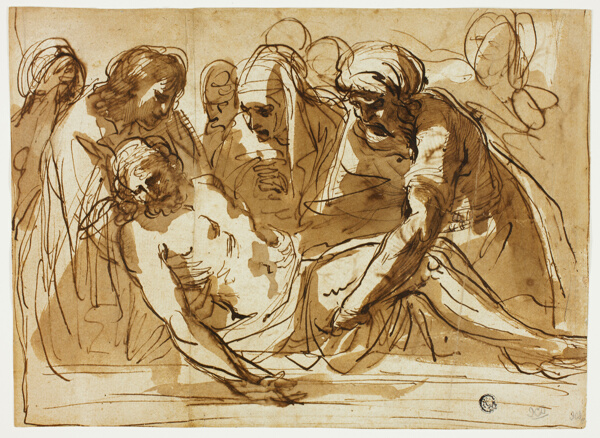 Entombment (recto); Virgin and Child with the Infant John the Baptist (verso)