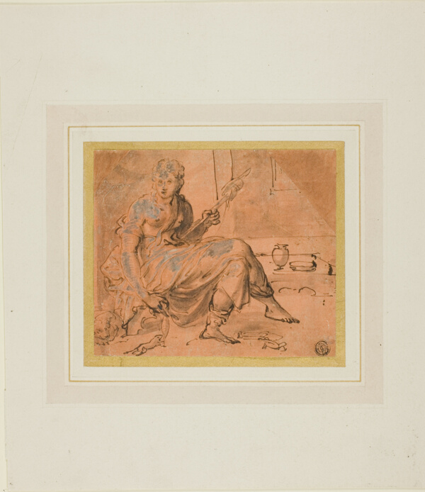 Seated Woman with Spindle