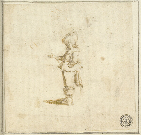 Standing Cavalier, Pointing with Right Hand
