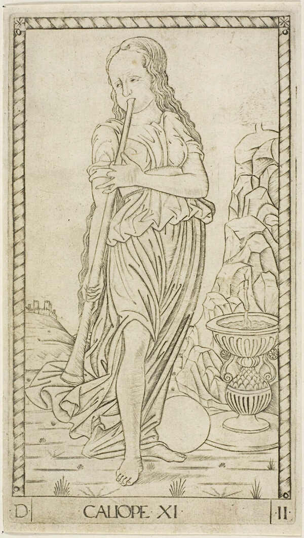 Calliope, plate eleven from Apollo and the Muses
