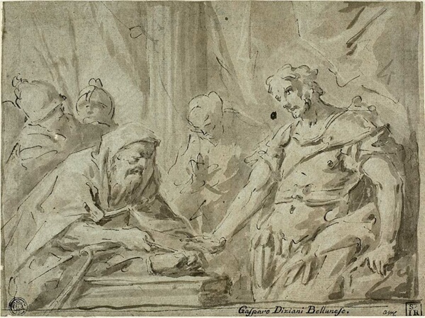 David Receiving the Hallowed Bread from Alchimelek