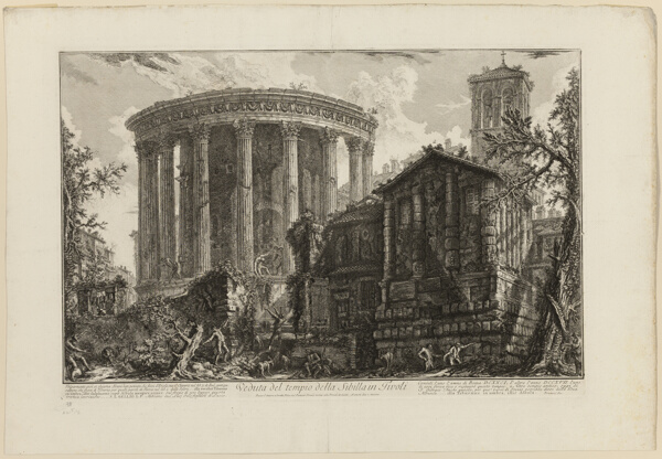 View of the Temple of the Sibyl at Tivoli, from Views of Rome
