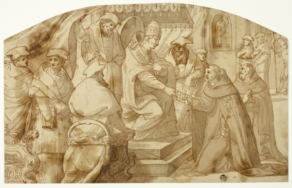 Pope Granting Saint Anthony of Padua a Bull of Indulgence