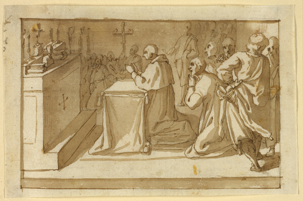 Saint Charles Borromeo Venerating the Relics