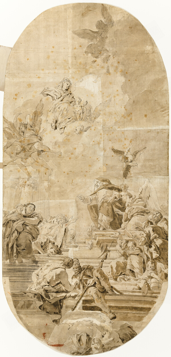Study for Institution of the Rosary by Saint Dominic