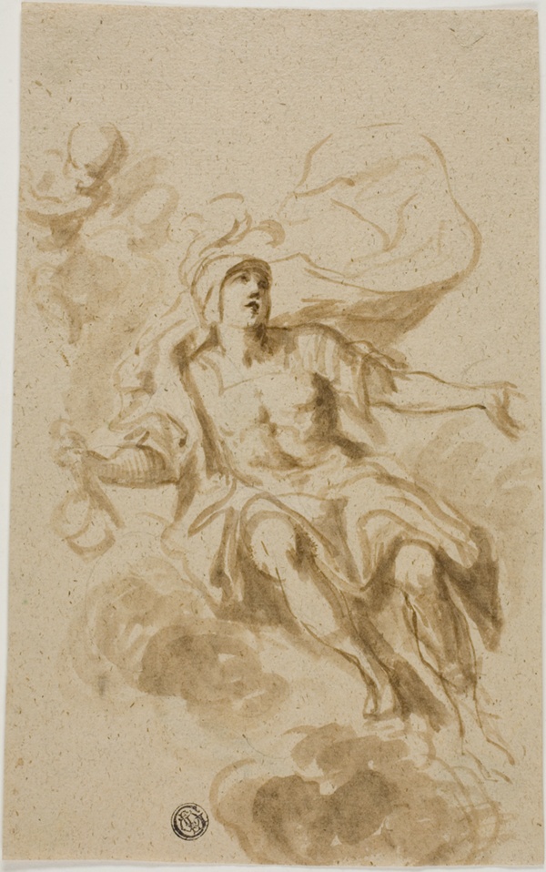 Warrior Seated on Clouds