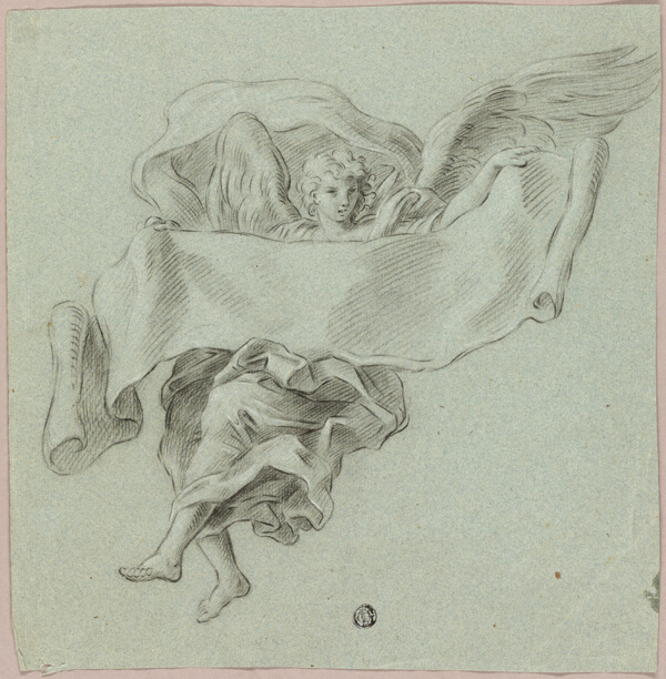 Angel with Putti Carrying Object