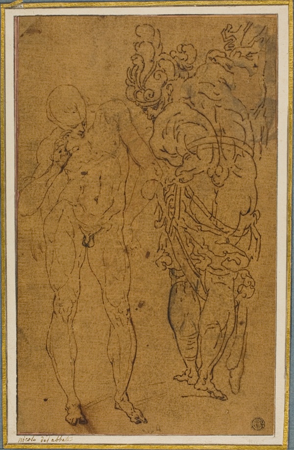 Male Nude and Warrior in Armor