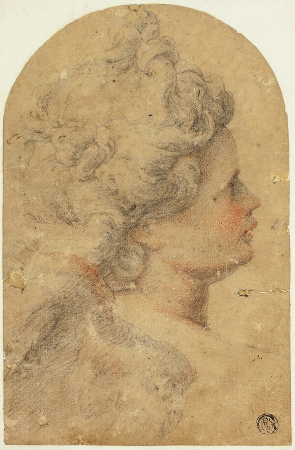 Woman's Profile to Right