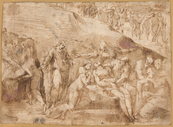 The Lamentation of Christ (recto and verso)