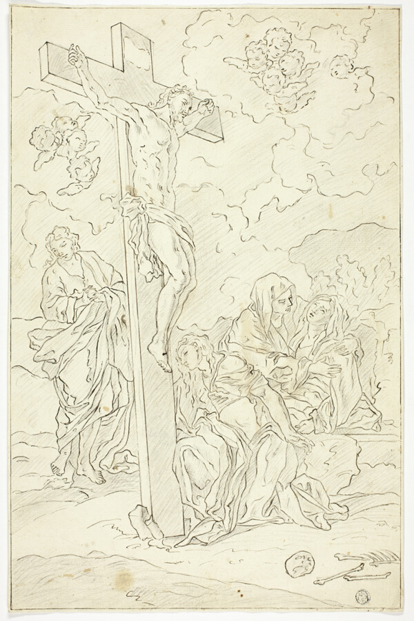 Crucifixion with Saint John the Evangelist, the Virgin and Two Maries