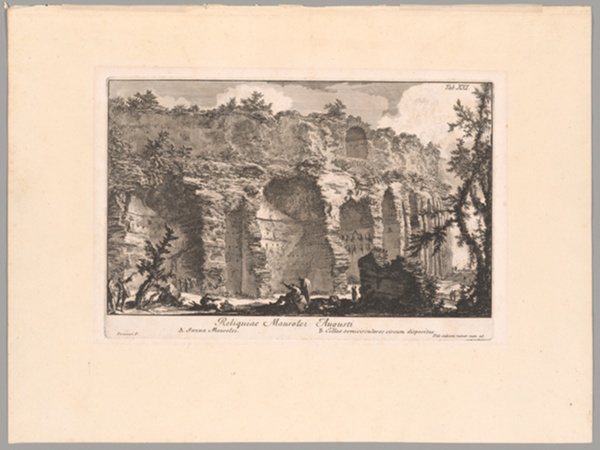 The Remains of the Mausoleum of Augustus, plate XXI from The Campus Martius of Ancient Rome