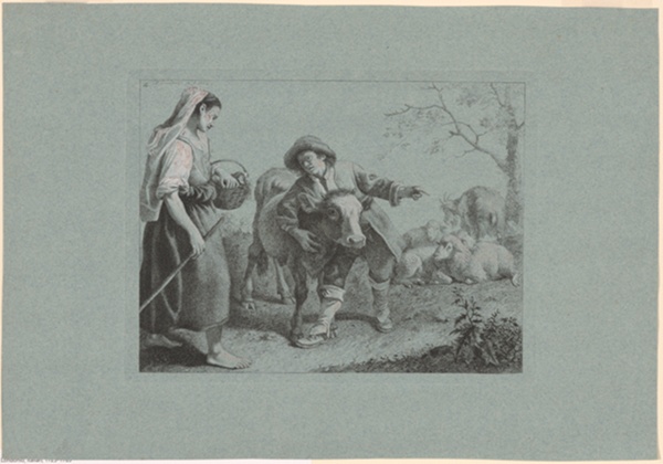 Plate 2, from The Set of 12 Pastorals Scenes
