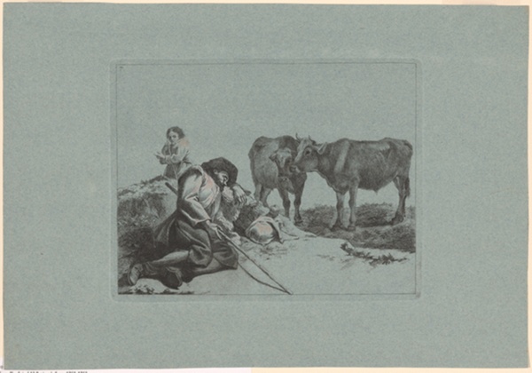Plate 7, from The Set of 12 Pastorals Scenes