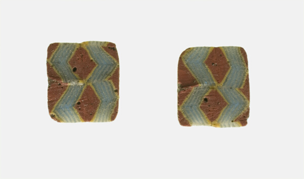 Fragment of Inlays Depicting a Zig-zag Pattern