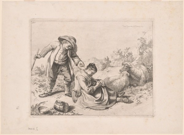 Plate 10, from The Set of 12 Pastorals Scenes