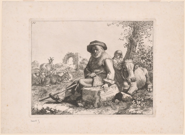 Plate 11, from The Set of 12 Pastorals Scenes