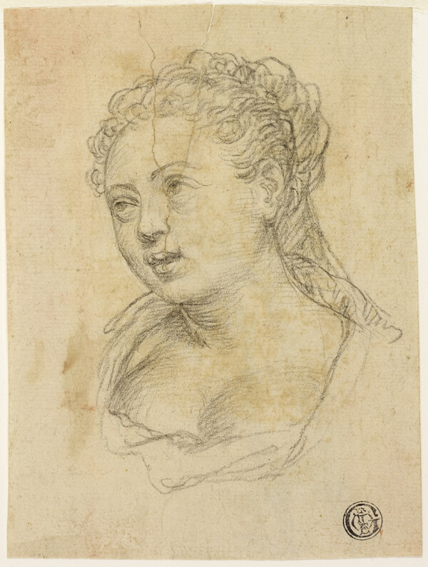 Woman's Head (recto); Sketch of Arm and Hand (verso)