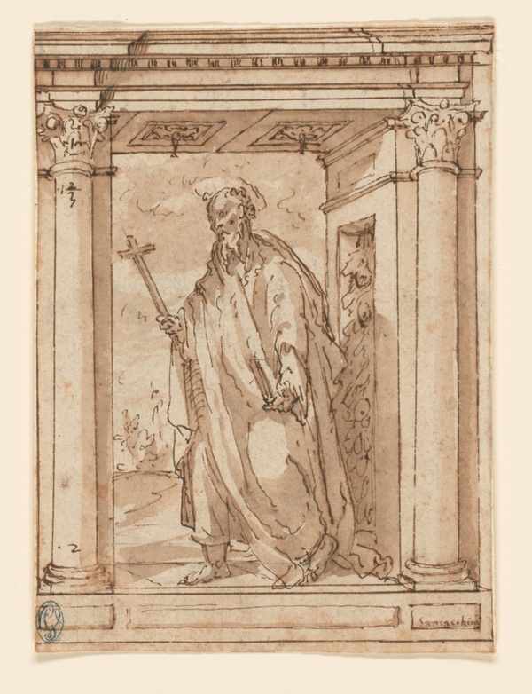 Standing Saint in Portico