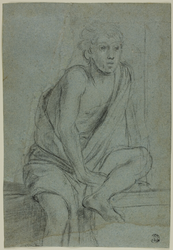 Seated Youth: Study for Flagellation of Saint Andrew