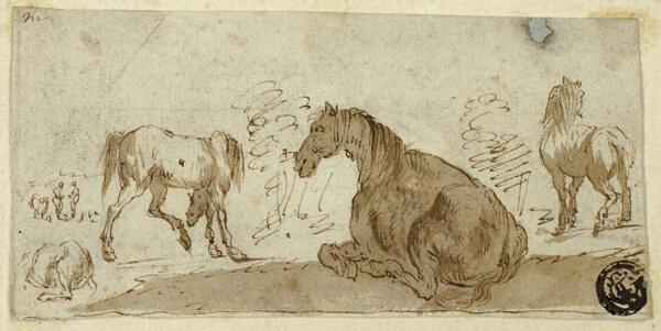 Studies of Horses in a Landscape