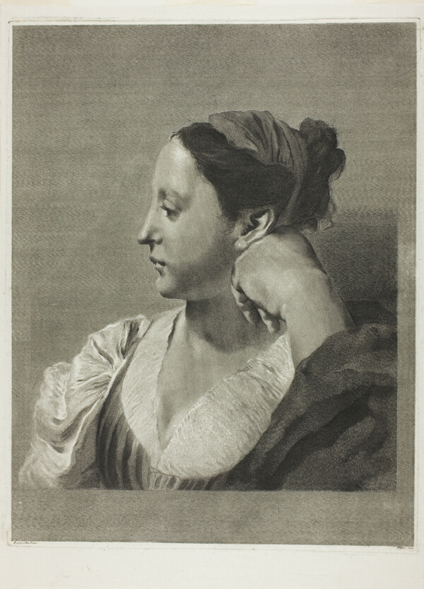 A Young Woman in Profile