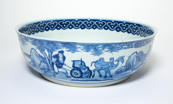 Bowl with Figures in Landscape