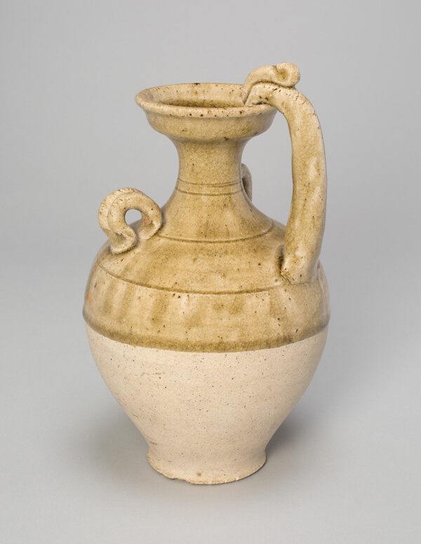 Vase with Dragon-Shaped Handle and Two Loop Handles