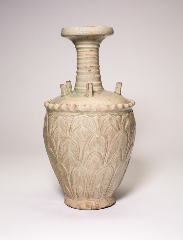 Vase with Cup-Shaped Mouth and Five Spouts around the Shoulder